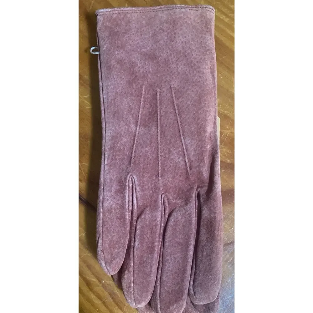 Vintage NOS Women’s Medium Isotoner Country Redwood Gloves Knit Lined 1994